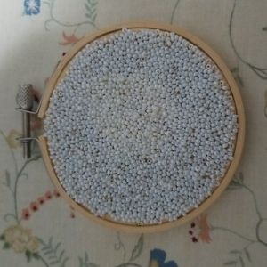 Pearl Beaded Embroidery Hoop